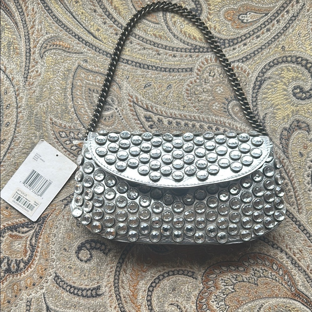 Betsy Johnson Silver Studded Women's Bag